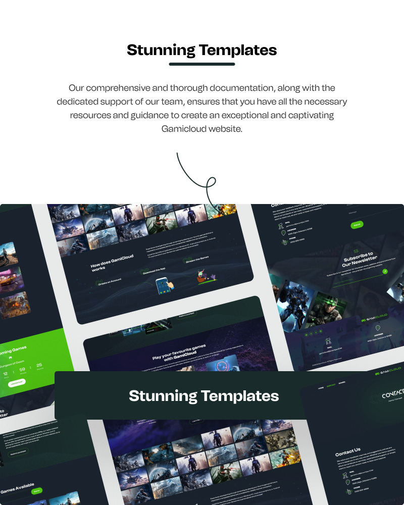 GamiCloud – zestaw narzędzi Elementor do tworzenia witryn internetowych dla platform do gier w chmurze, e-sportu i streamingu gier - Obraz funkcji 2