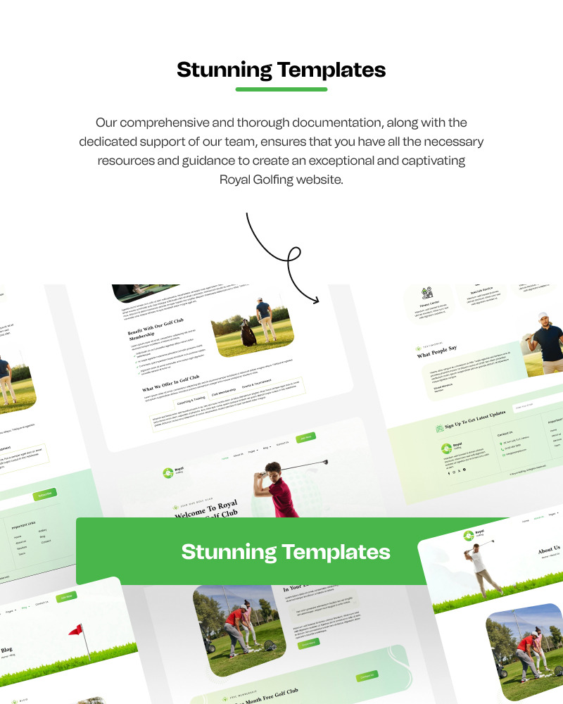Royal Golfing – 高尔夫俱乐部即用型 WordPress Elementor 模板套件 - Features Image 2