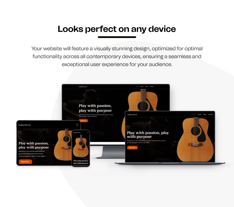 GuitarVerse – Guitar and Music Equipment WordPress Elementor Landing Page - Features Image 7
