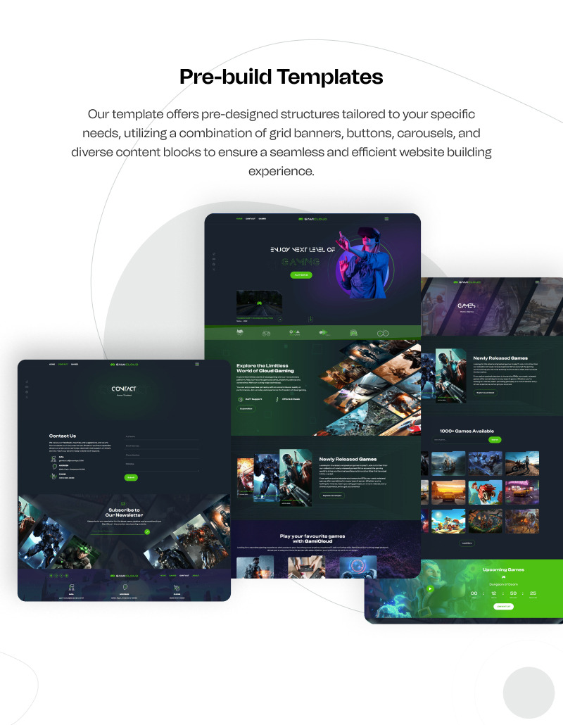 GamiCloud – zestaw narzędzi Elementor do tworzenia witryn internetowych dla platform do gier w chmurze, e-sportu i streamingu gier - Obraz funkcji 6