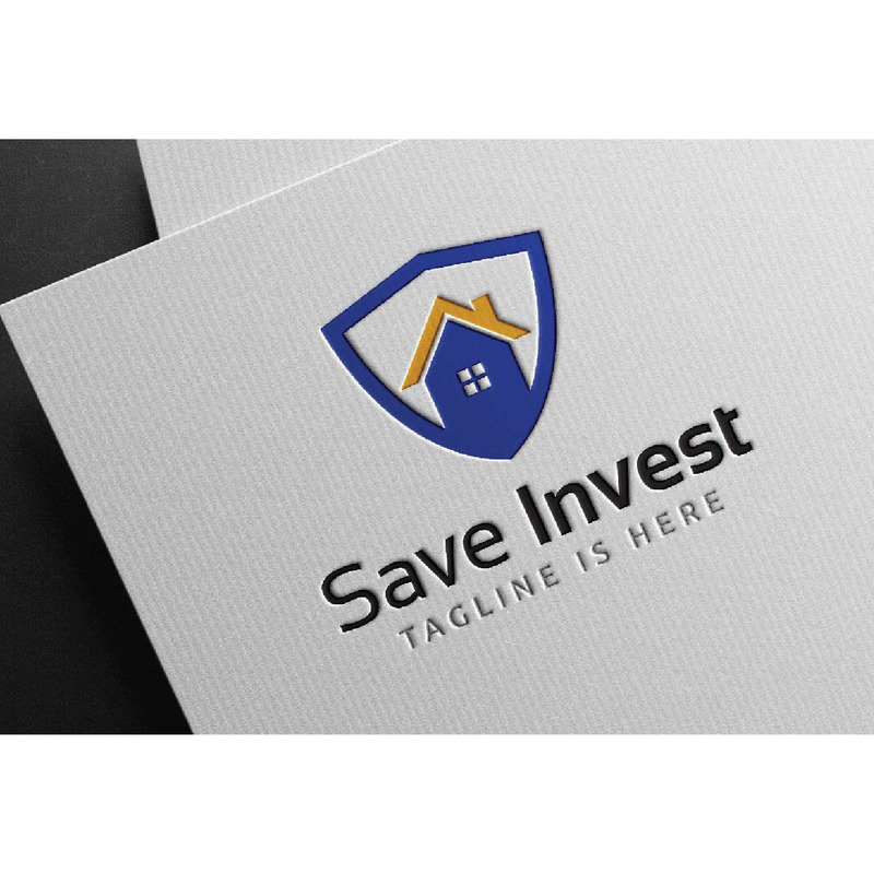 Шаблон логотипа Home House Residence Save Invest Business Shield Protection - Features Image 1