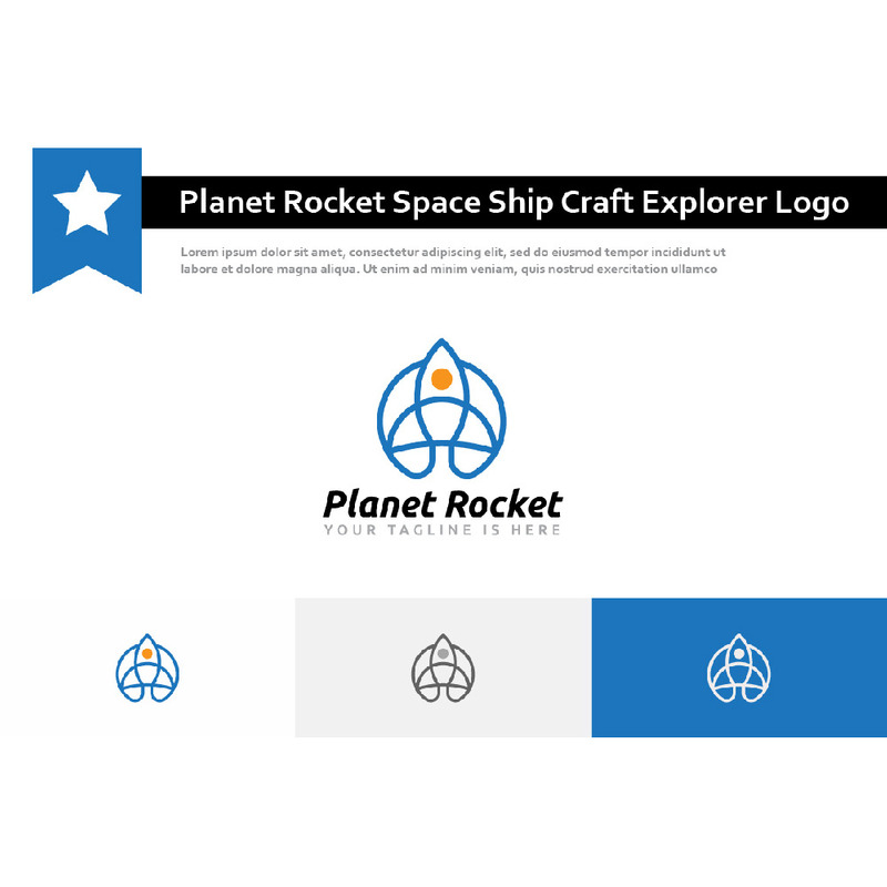 Logotipo da linha de nave espacial Planet Rocket Craft Explorer - Features Image 1