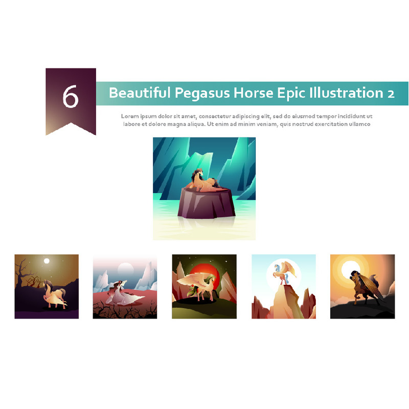 6 Vacker Pegasus Horse Epic Illustration 2 - Features Image 1