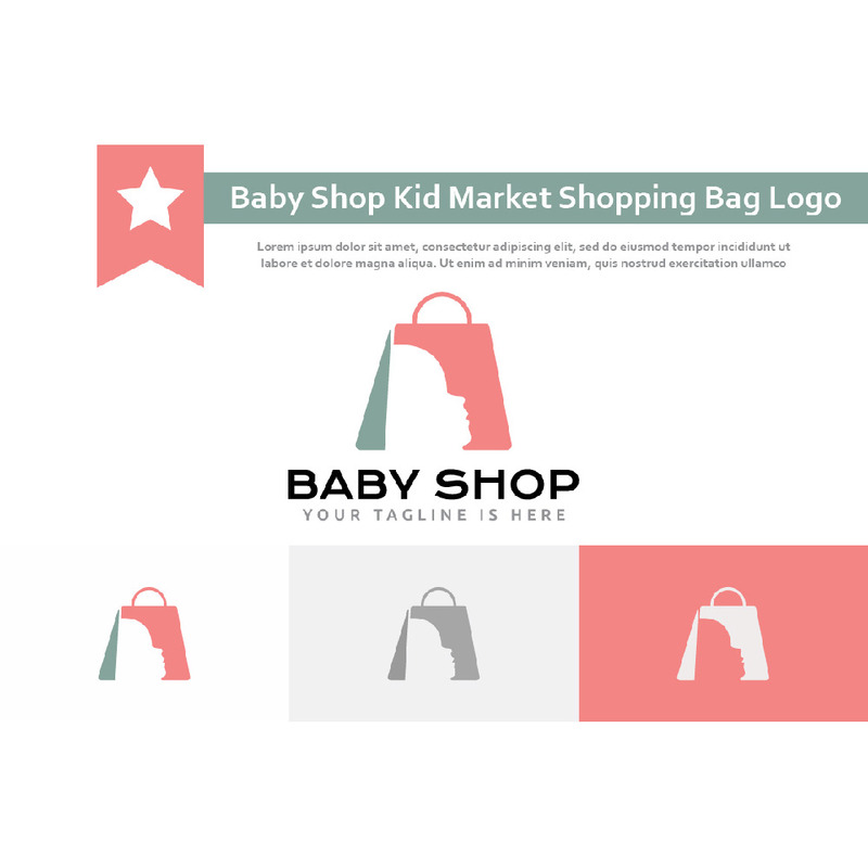 Baby Shop Kid behöver marknaden Shoppingväska Abstrakt logotyp - Features Image 1