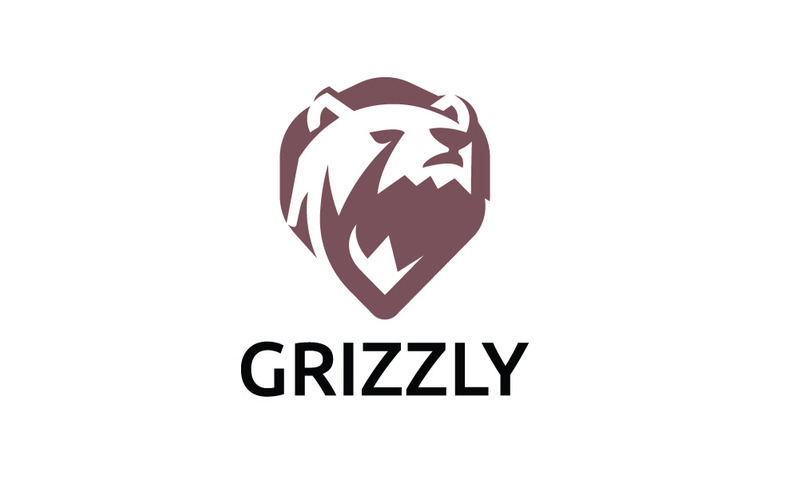 Grizzly Bear Head Logo Modern Animal Branding Mark - Features Image 1