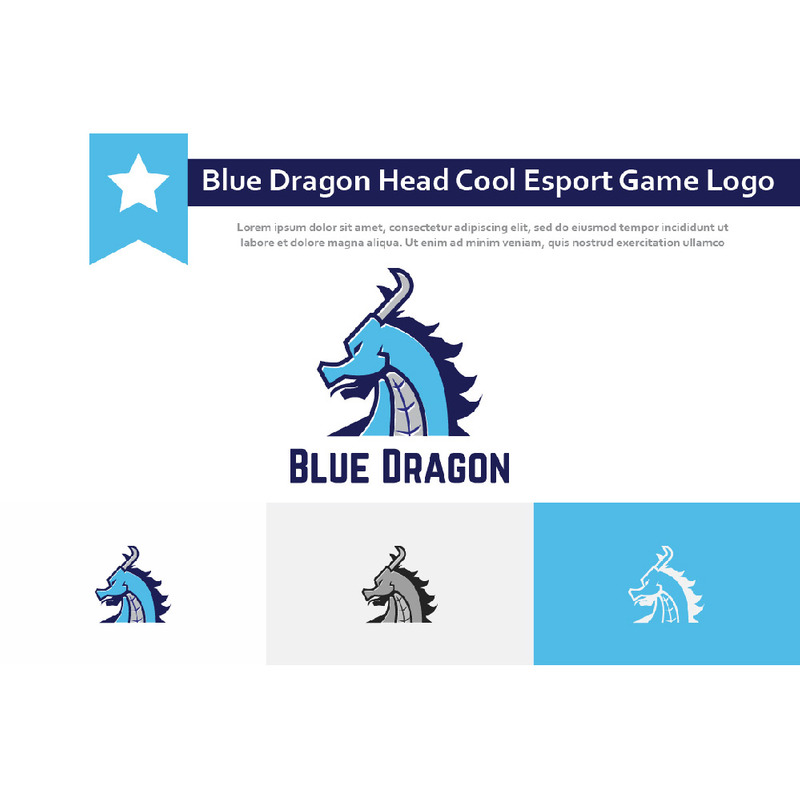 Logotipo do jogo Blue Dragon Head Cool Esport - Features Image 1