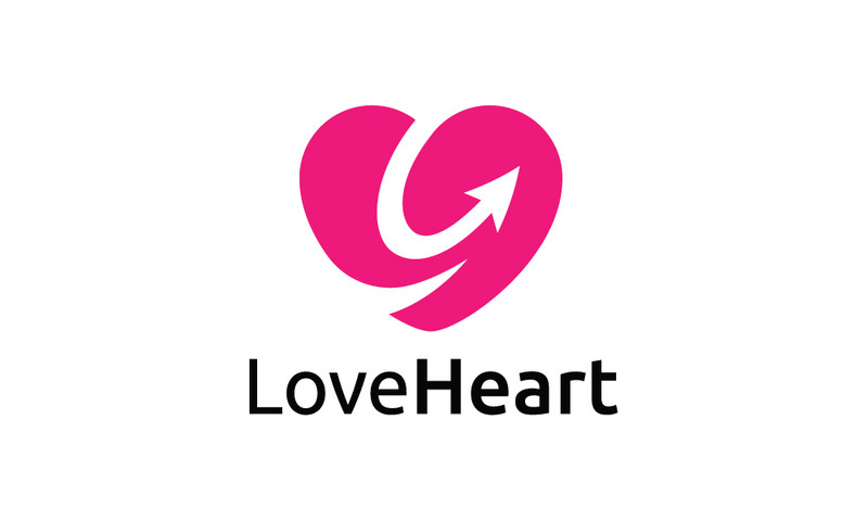 Heart Logo With Hidden Arrow Element - Features Image 1