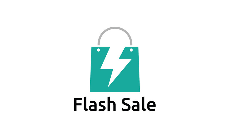 Flash Sale Lightning Bold Sale Logo - Features Image 1