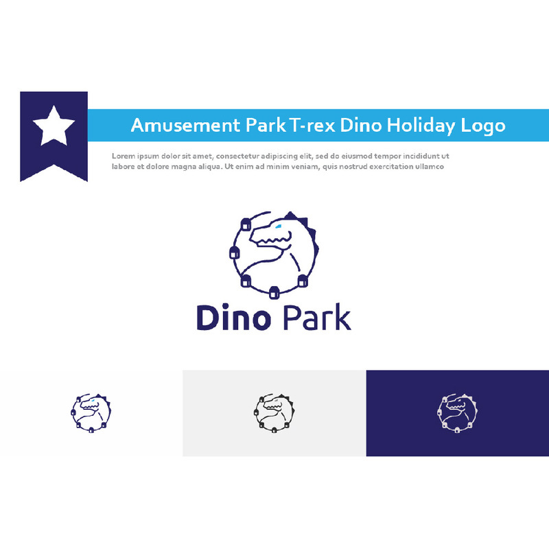 Парк розваг Dinosaur T-rex Dino Adventure Holiday Logo - Features Image 1