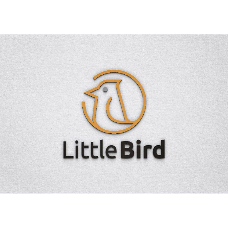 Circle Little Bird Animal Mascot Character Line Logo Template - Features Image 1