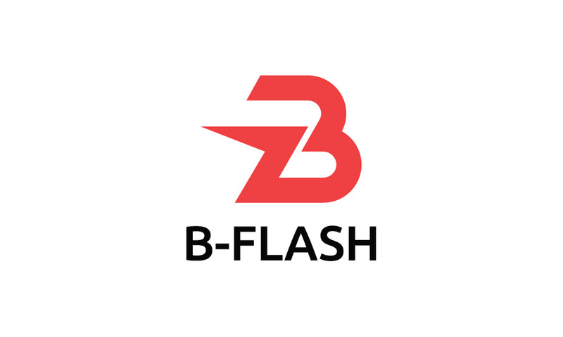 B Initial Logo Flash Bold Concept - Features Image 1
