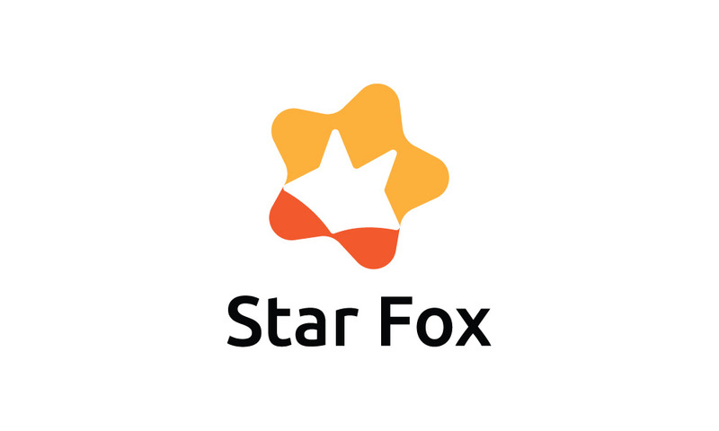 Creative Star Logo Featuring Fox In Negative Space - Features Image 1