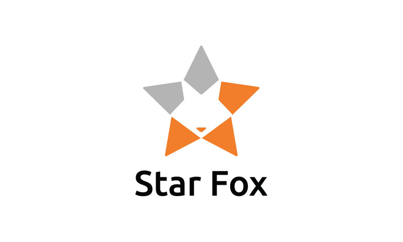 Fox in Negative Space Inside Star Shape - Features Image 1