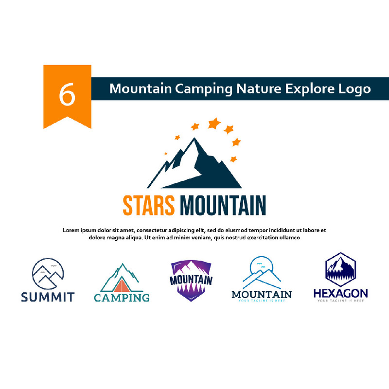 6 Montaña Camping Naturaleza Explorar Logo - Características Imagen 1
