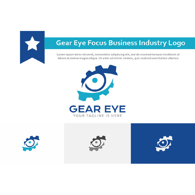 Gear Eye Setting Focus Stratégie Business Industry Logo - Caractéristiques de l’image 1