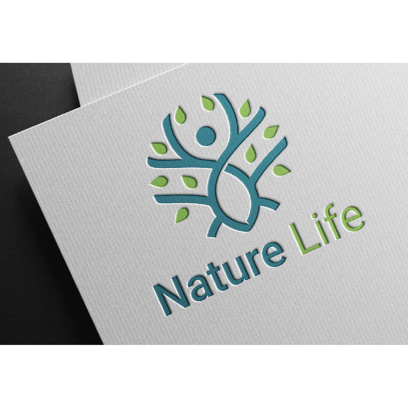 Szablon logo Green Nature Life Healthy People Tree Leaves - Obraz funkcji 1
