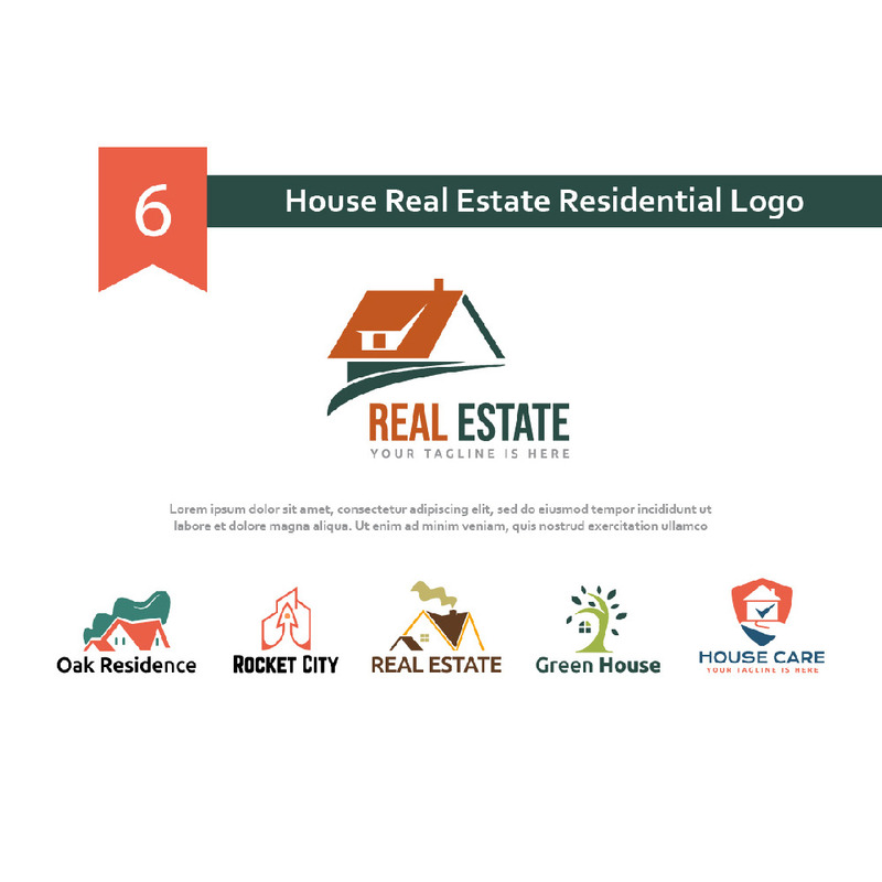 6 Casa Hogar Inmobiliaria Residencial Logotipo - Características Imagen 1