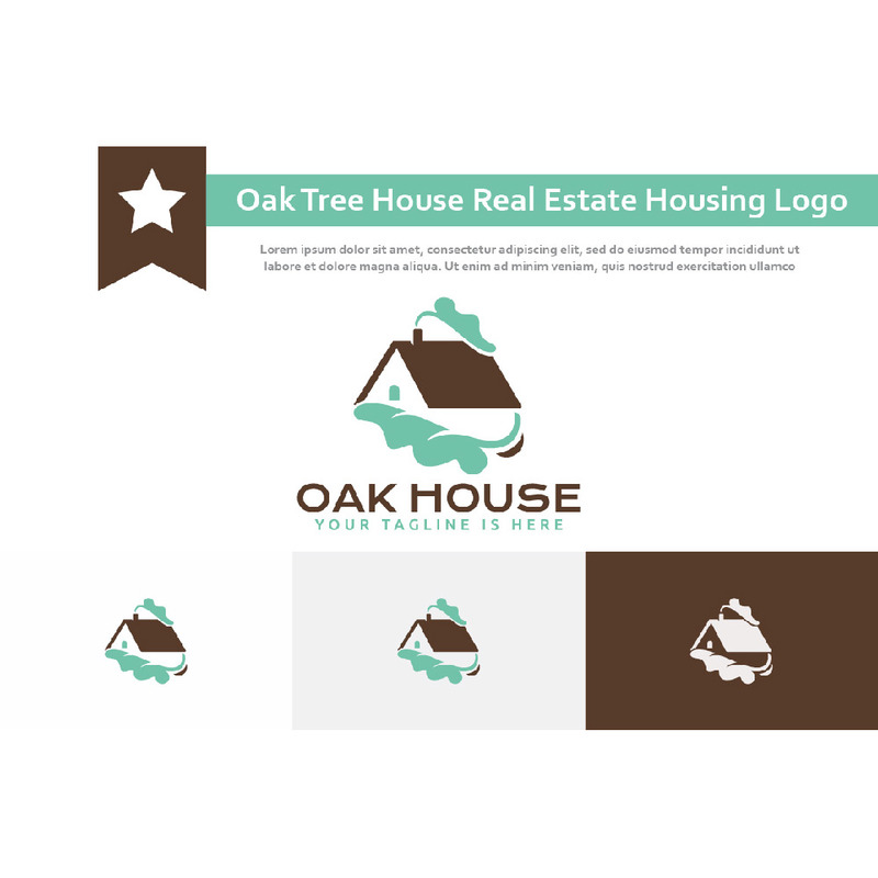 Quercia Verde Foglia Casa Casa Immobiliare Housing Residenziale Logo - Caratteristiche Immagine 1