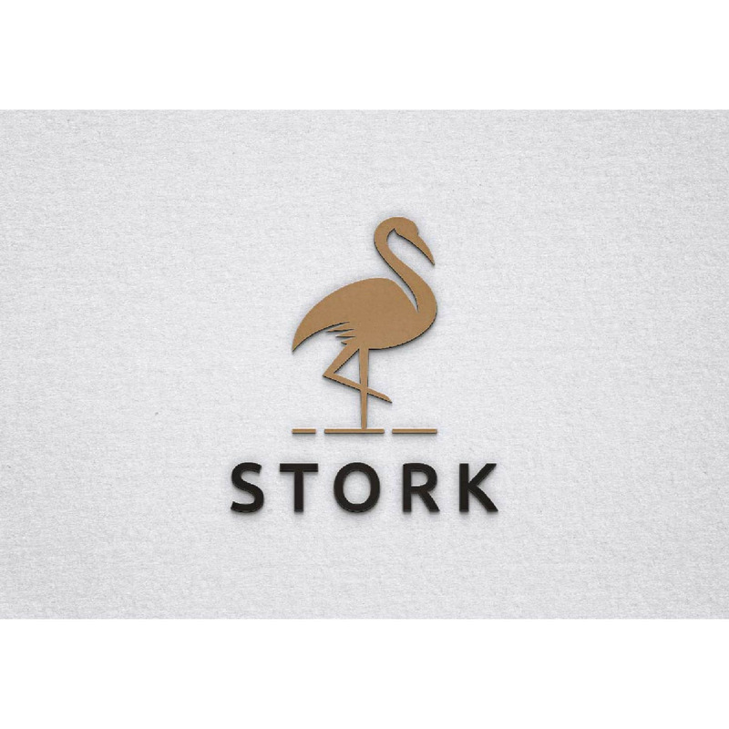 Modèle de logo de silhouette de cigogne, oiseau, animal, faune, jungle - Caractéristiques de l’image 1
