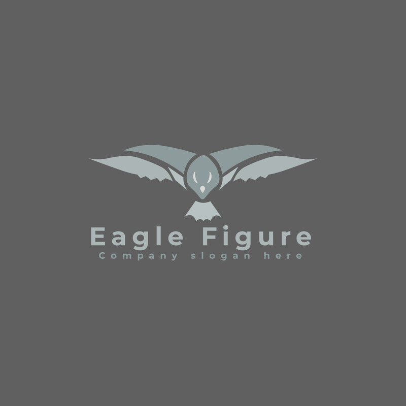Modello di logo di figura di aquila - Caratteristiche Immagine 1