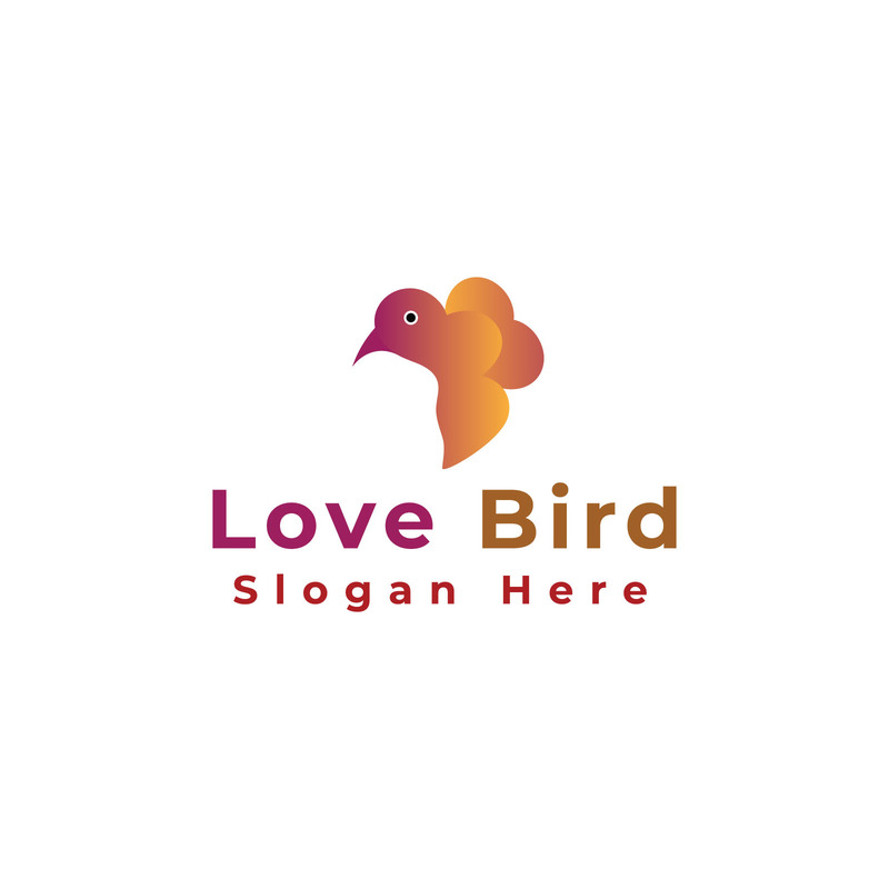 Modern Aşk Kuşu Logo Şablonu - Features Image 1