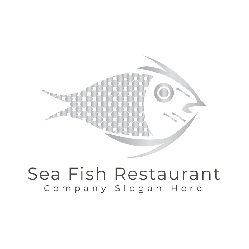 Modello di logo del ristorante di pesce di mare - Caratteristiche Immagine 5