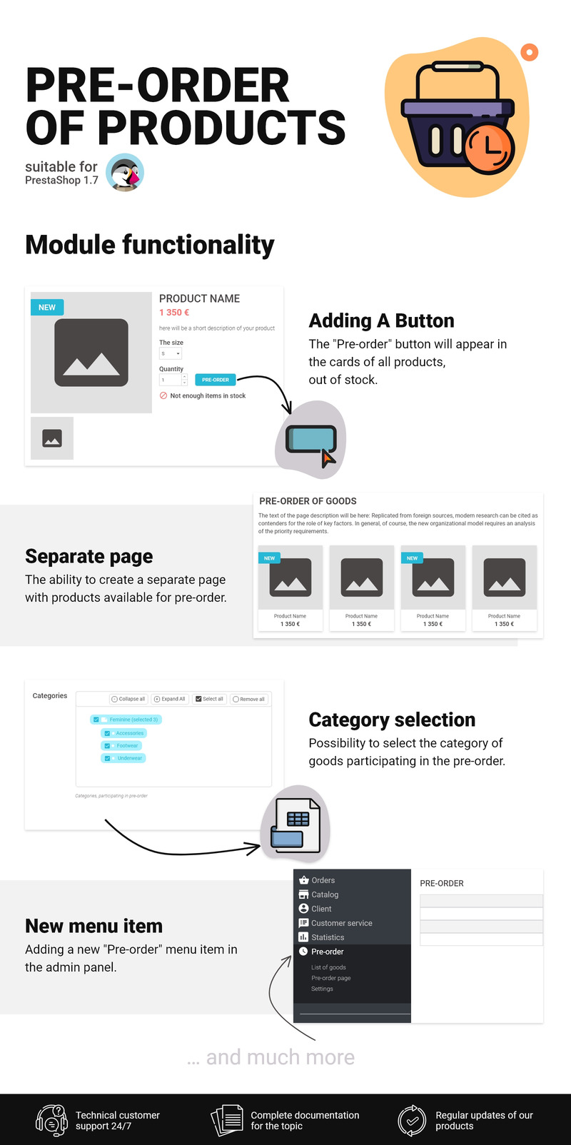 Pre-Order of Products - Module for CMS PrestaShop - Features Image 1