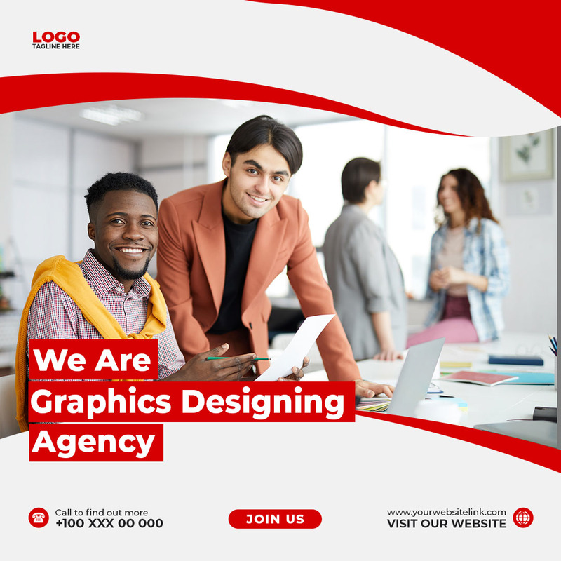 Graphic Designing Agency Social Media Post Design Template - Features Image 1