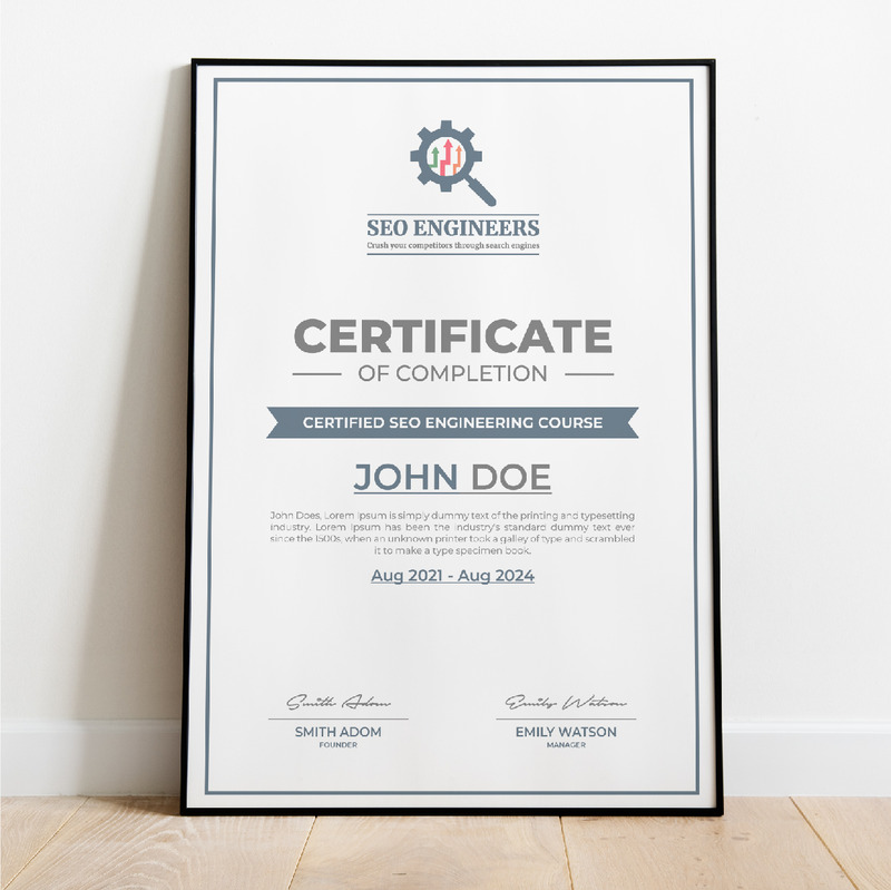 Fully professional Minimalist Corporate & Modern Certificate Template - Features Image 2