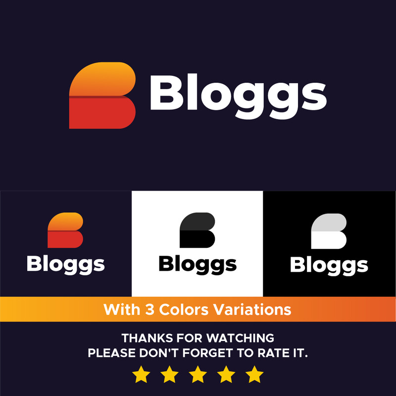 Modello di logo della lettera B | Progettato appositamente per blog e qualsiasi tipo di lavoro e uso personale - Caratteristiche Immagine 11