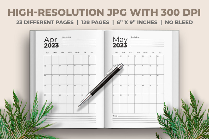 2023 Weekly Planner KDP Interior - Features Image 2