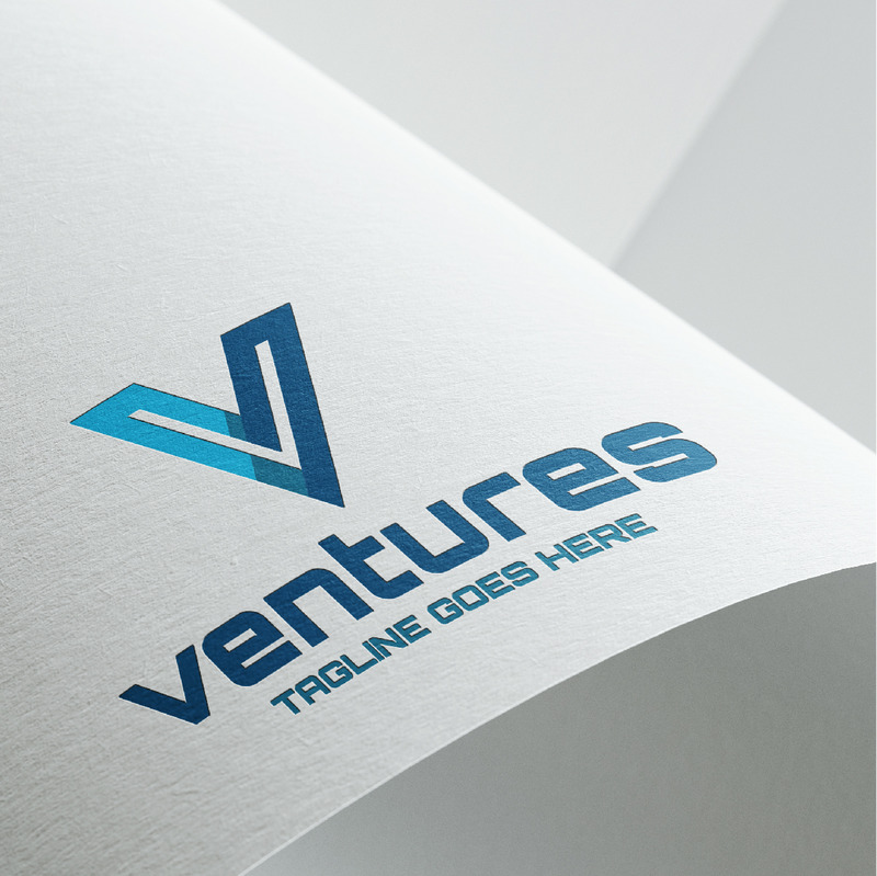 Modello di logo minimalista lettera V - Caratteristiche Immagine 7