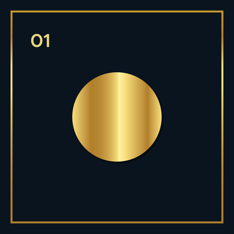 9 Golden Gradients Template Vectors - Features Image 1