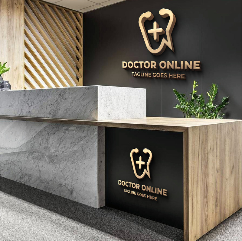Doctor Online Logo Template #191079 - TemplateMonster
