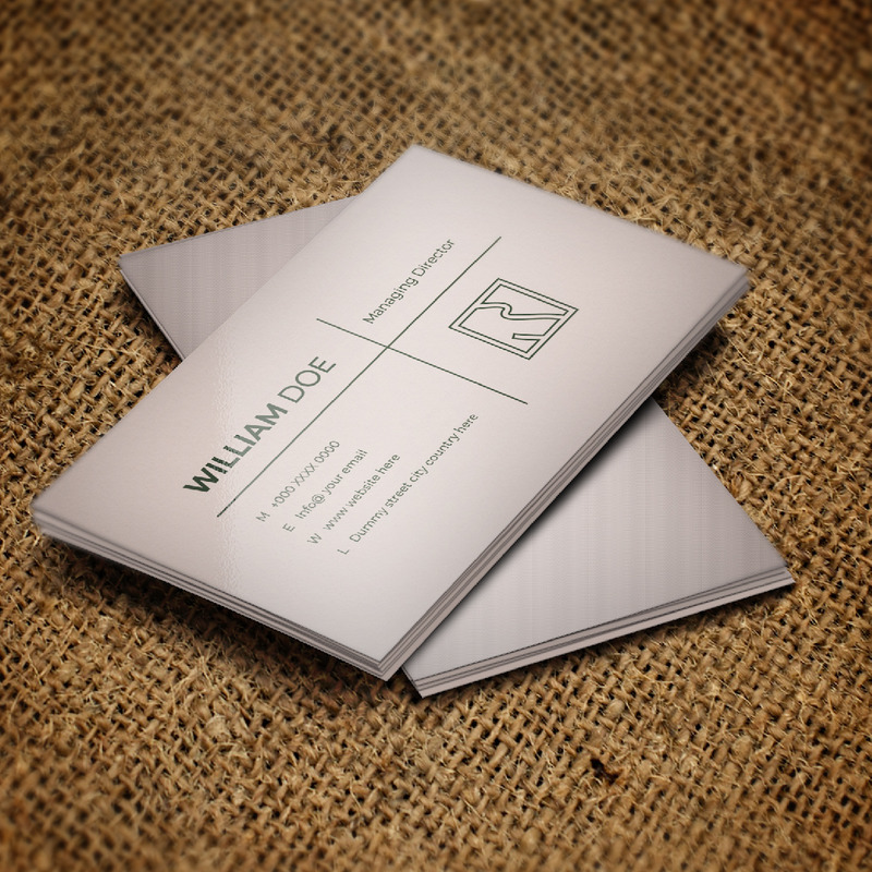 Minimalistic And Clean Business Card - Features Image 1