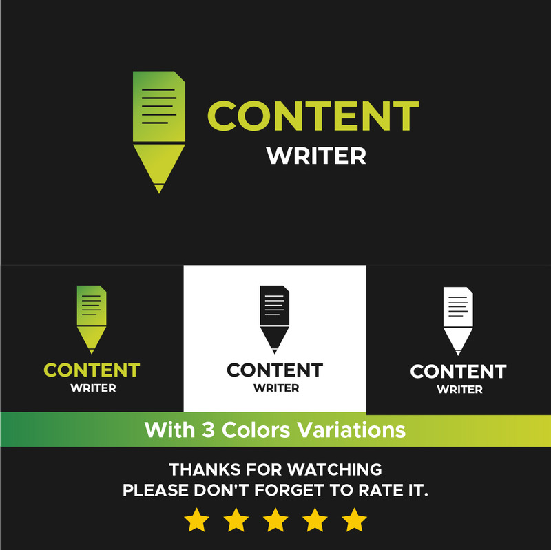 Modello di logo per scrittore di contenuti - Caratteristiche Immagine 12