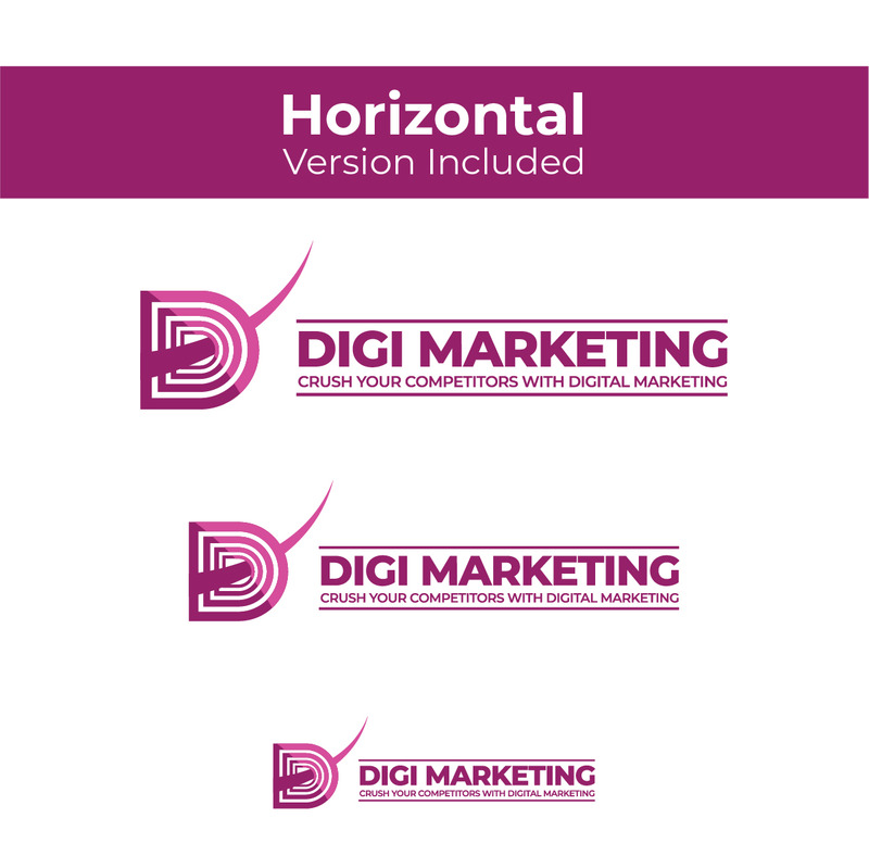 Modelo de logotipo de marketing digital | Perfeito para marketing digital e uso pessoal - Features Image 4