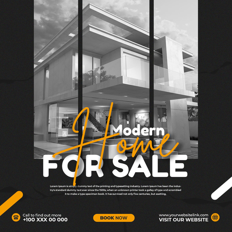 Postagem mínima de mídia social imobiliária - Features Image 1