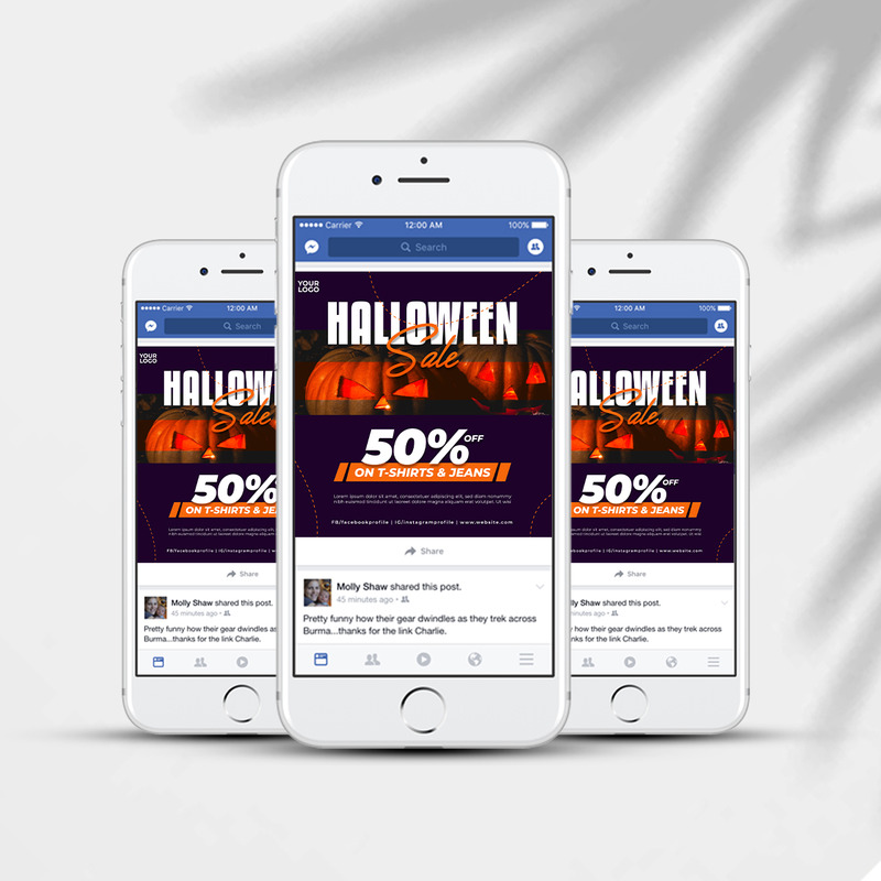 Halloween Social Media Post Template - Features Image 2