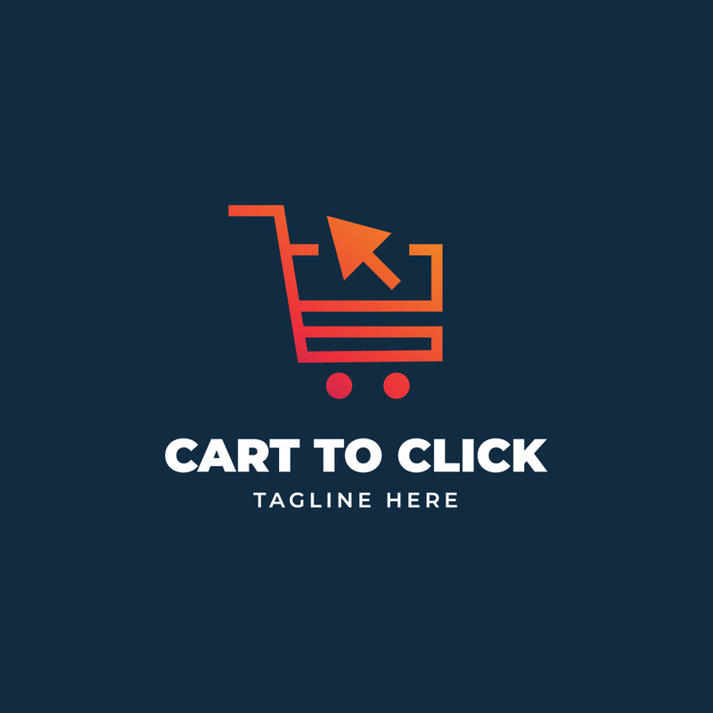 Carrello per fare clic sul logo perfetto per molti tipi di attività commerciali e uso personale. - Caratteristiche Immagine 1