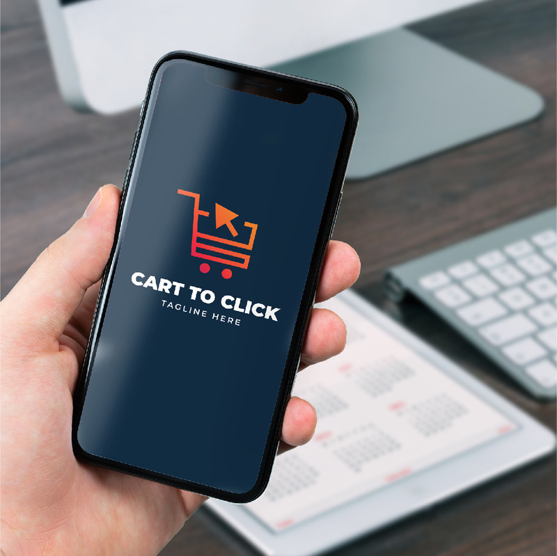 Carrello per fare clic sul logo perfetto per molti tipi di attività commerciali e uso personale. - Caratteristiche Immagine 4