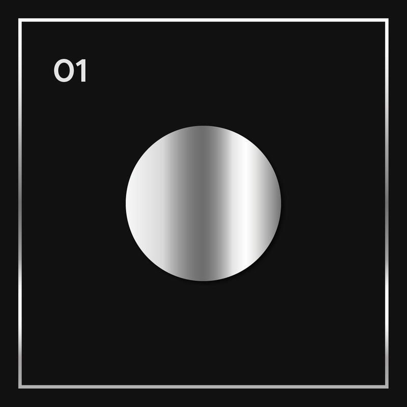 9 Silver Gradients Template Vectors - Features Image 1