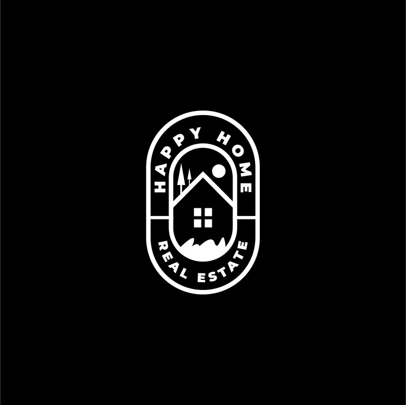 Happy Home Real Estate Logo Template TemplateMonster