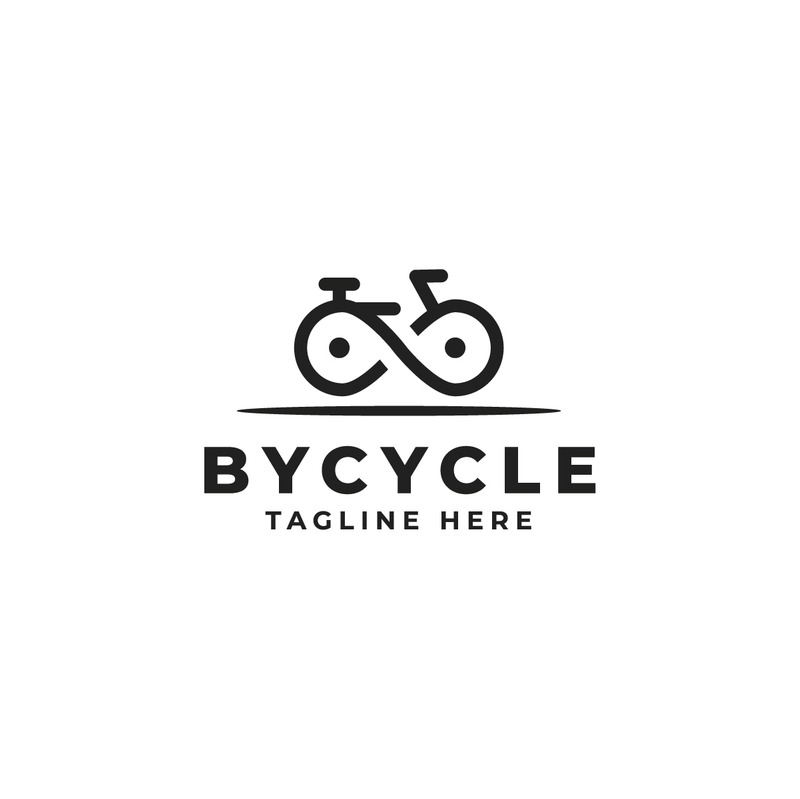Modello di logo minimalista per biciclette - Caratteristiche Immagine 4