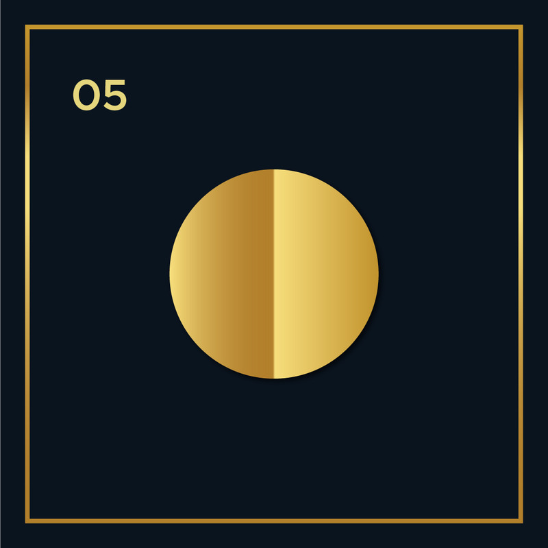 9 Golden Gradients Template Vectors - Features Image 5