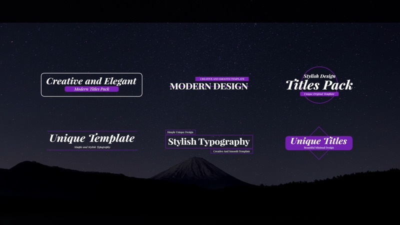 Unique Titles Pack For Final Cut Pro - Features Image 2