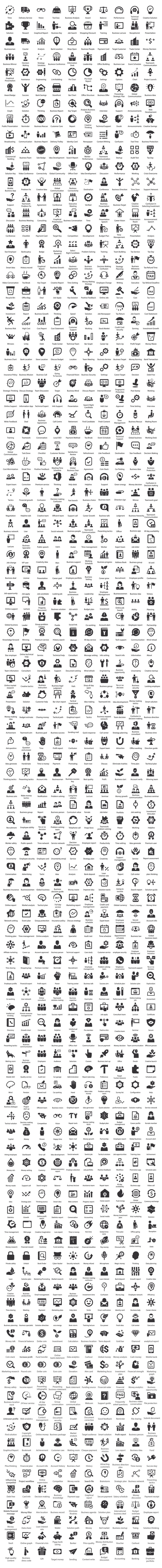 1000 Business Icon Set Template - Features Image 2
