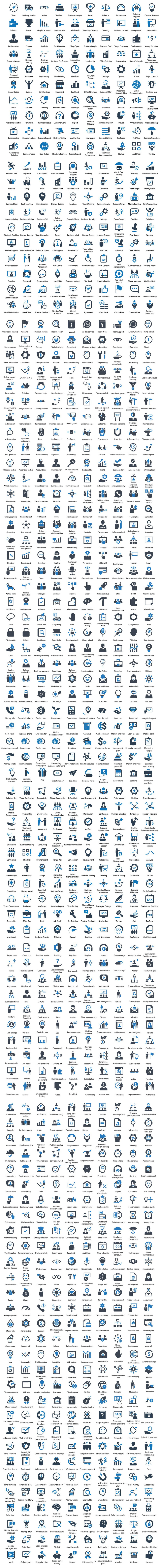 1000 Business Icon Set Template - Features Image 1