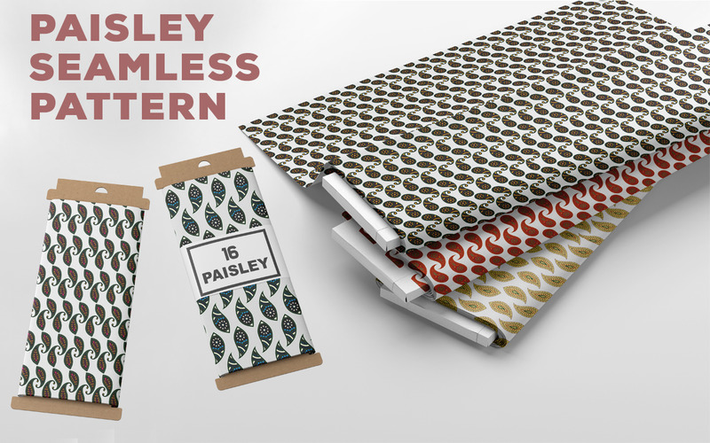 Disegno del modello senza cuciture di sublimazione di Paisley - Caratteristiche Immagine 4