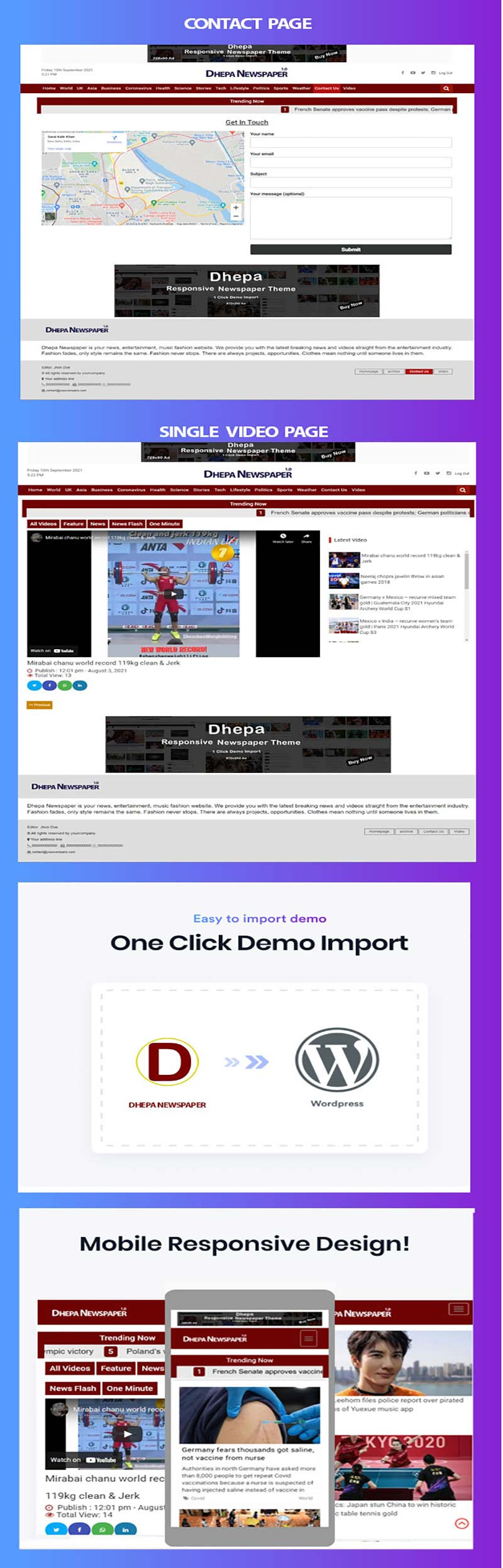 Dhepa - News Portal WordPress Theme - Features Image 2